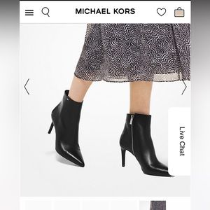 NEW Michael Kors Dorothy Flex Leather Ankle Boot US SIZE 11 STYLE# 40F8DOME7L